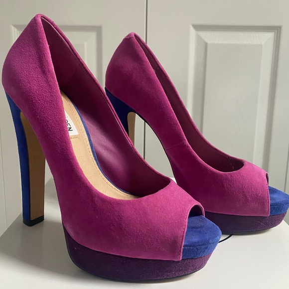 Steve Madden Radiccal Purple Multi Heels ✨ - Picture 3 of 8